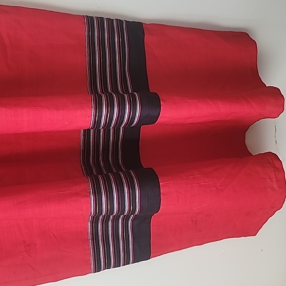 TRADITIONAL EMBROIDERY EMBELLISHED PEASANT BOHO CEREMONIAL Dress SIZE L - Picture 6 of 9